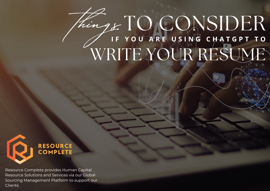 Things to Consider if you are using ChatGPT to write your resume