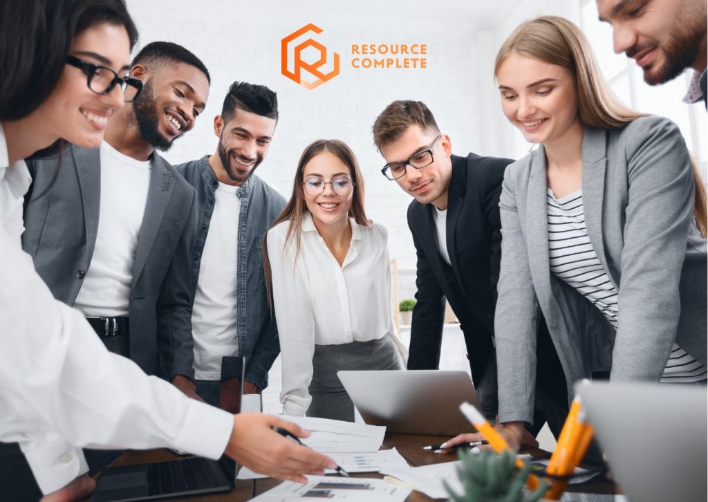 HR and management team reviewing workplace values