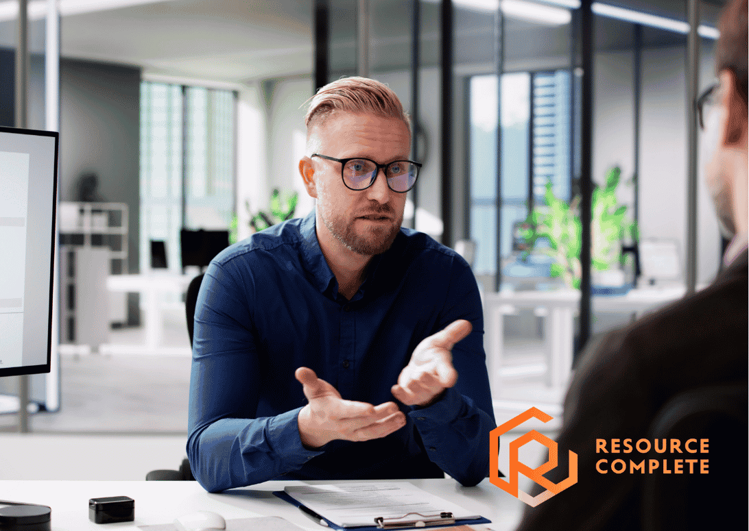 Candidate preparing for recruitment consultant interview questions before a professional screening call.