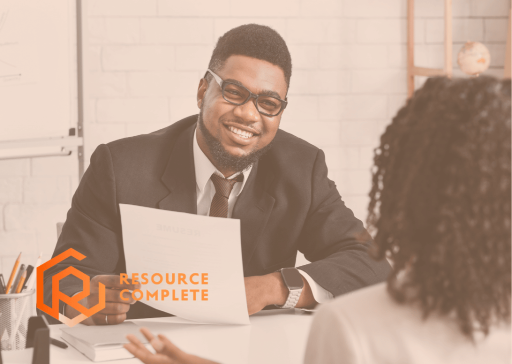 Recruiter reviewing structured candidate screening criteria before scheduling job interviews.
