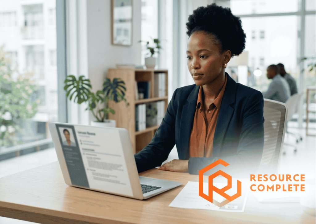 Professional reviewing a LinkedIn profile to understand what recruiters look for when searching for candidates.