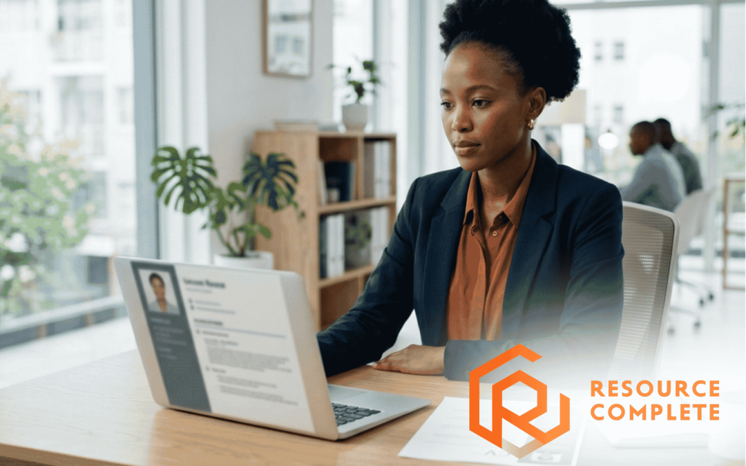 Professional reviewing a LinkedIn profile to understand what recruiters look for when searching for candidates.